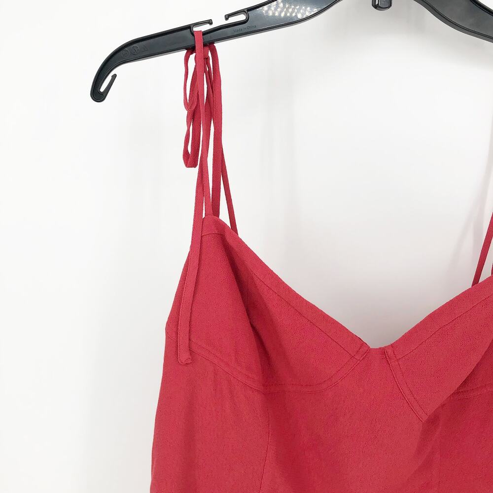 Sunday Best Women's Maxwell Dress Large Bustier Ruffle Smocked Adjustable Ties - Picture 5 of 10